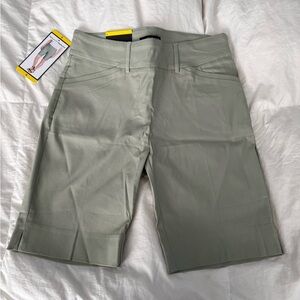 Hilary Radley Light Sage Green Bermuda Shorts